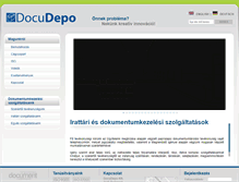 Tablet Screenshot of docudepo.hu